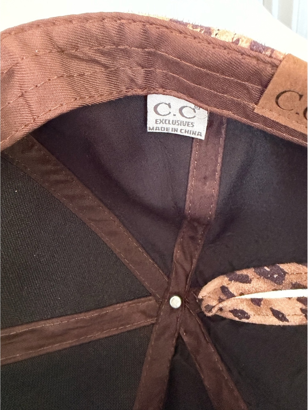 C.C leopard print baseball cap - Picture 2 of 6